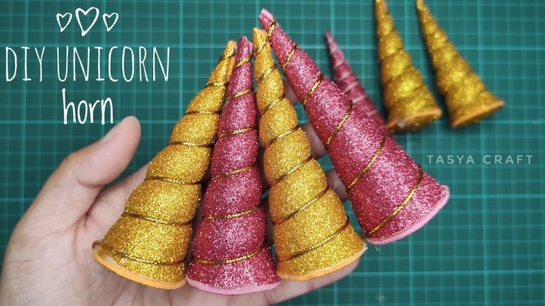How To Make A Unicorn Horn For Costume Out Of Styrofoam?