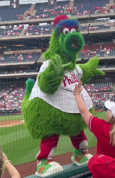 A Phillie Phanatic Costume.